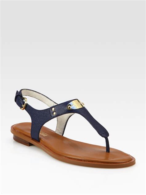 michael kors plate thong sandals